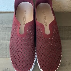 Ilse Jacobsen Women's Deep Red Loafers